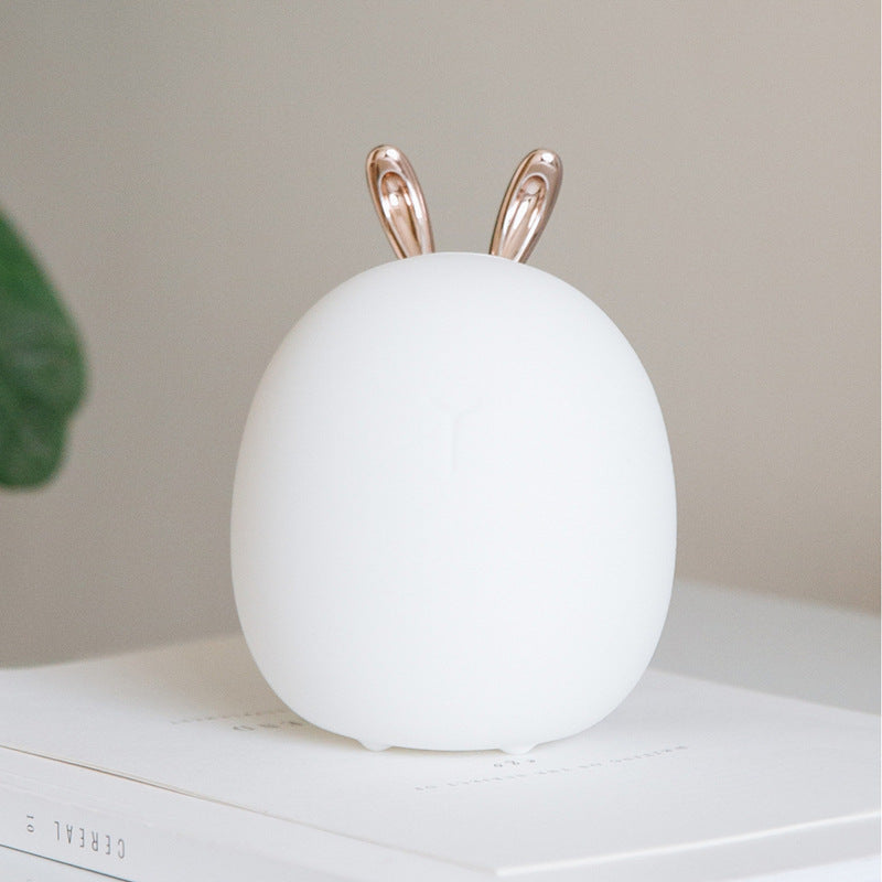 Cute Deer Antler Silicone Night Light|Cartoon Deer Charge Rabbit
