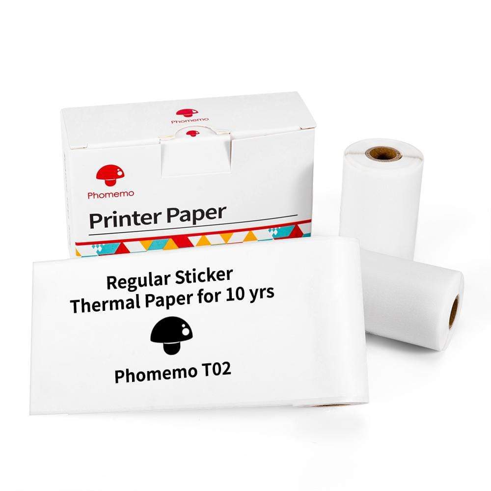 T02 Thermal Sticker Refill for Printers|Buy 2, Get 1 Free